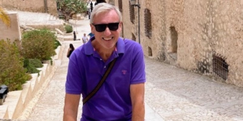 Richard Baker al Castell de Santa Bàrbara d'Alacant